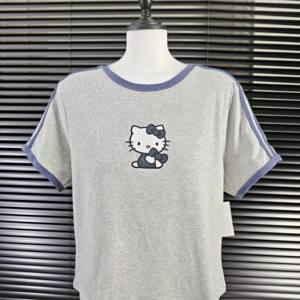 Hello Kitty Gray and Navy Kids Tee